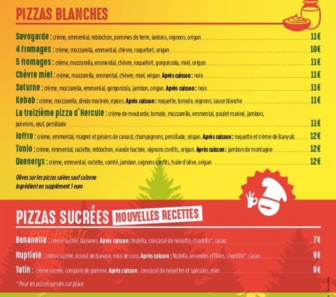 Pizza le joffre — carte page 2