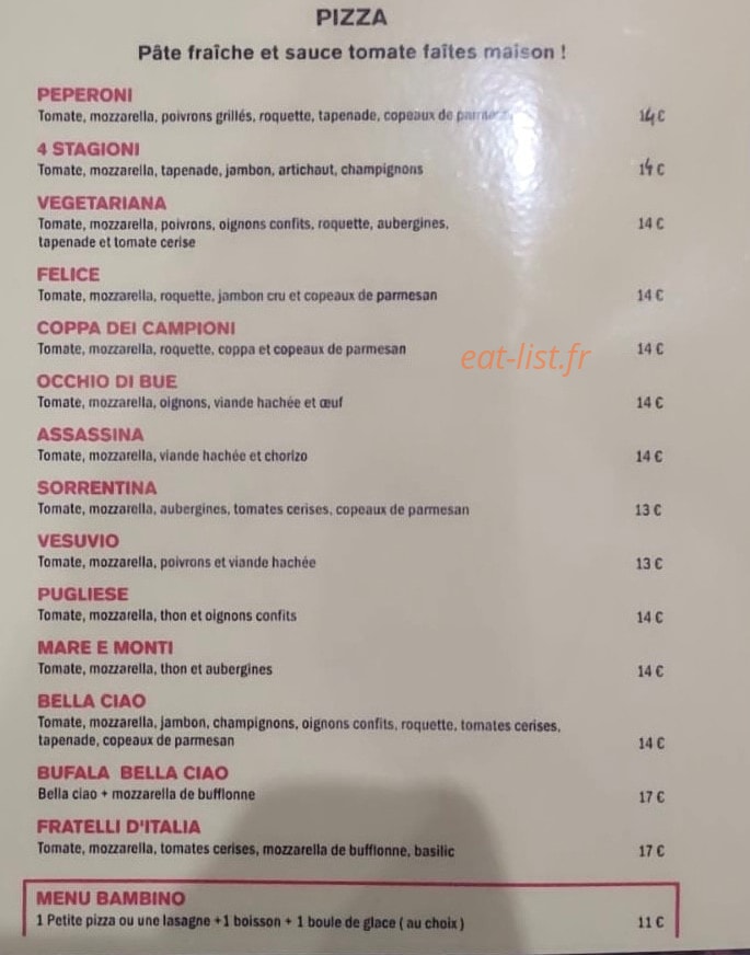 Bella Ciao — carte page 2