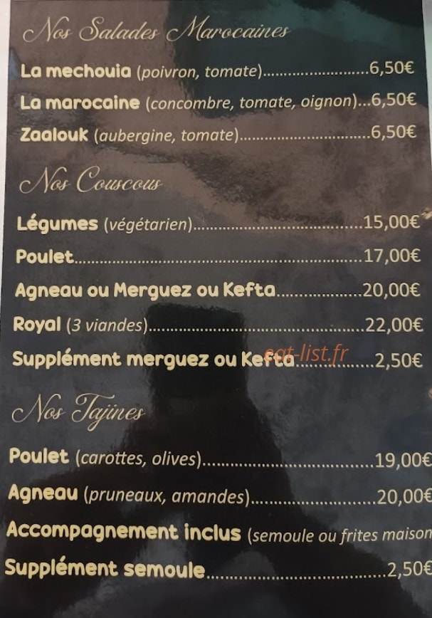 Chez Muima — carte page 2