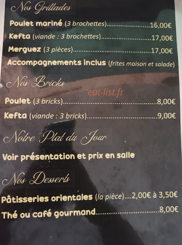 Chez Muima — carte page 1