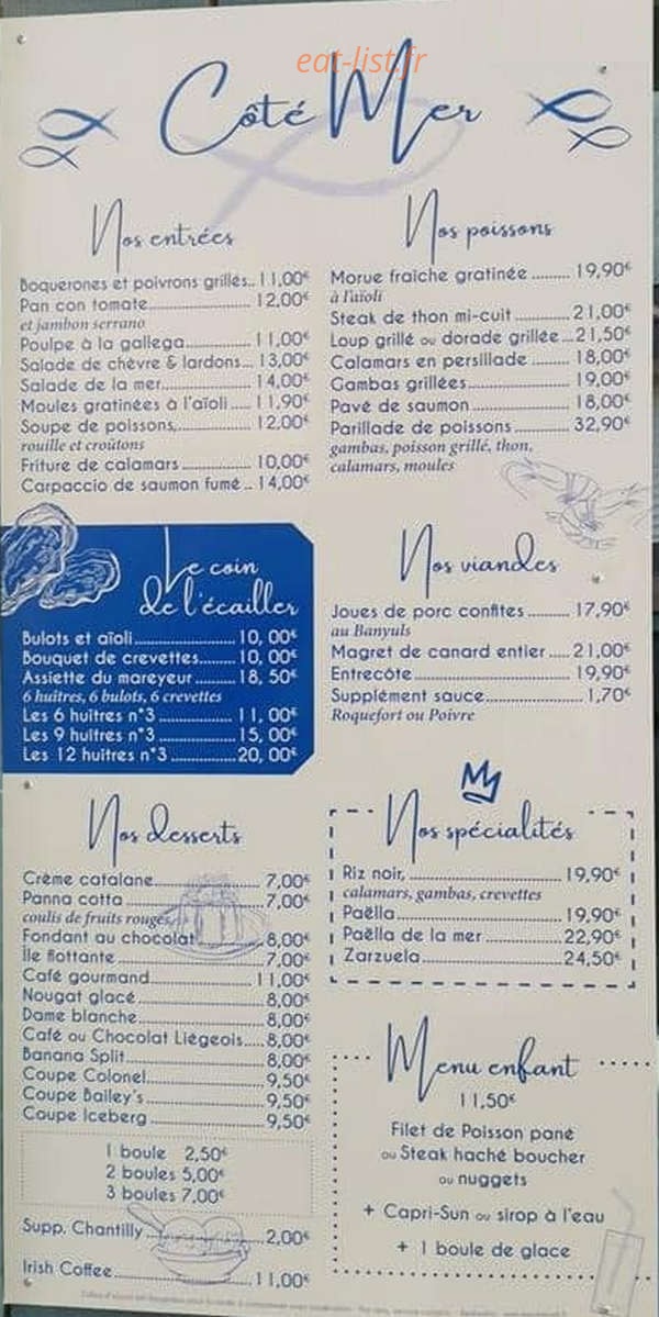 côté mer — carte page 1