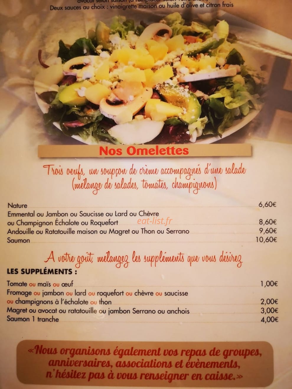 Crêperie bretonne de la colline — carte page 2