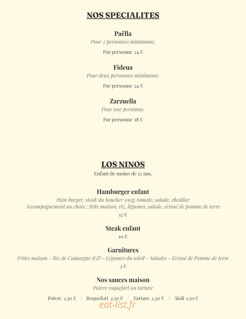 Felicidad — carte page 8