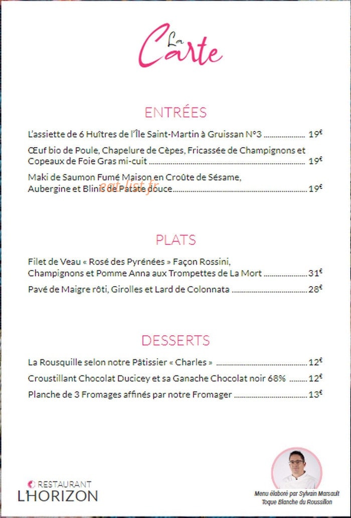 L'Horizon — carte page 1