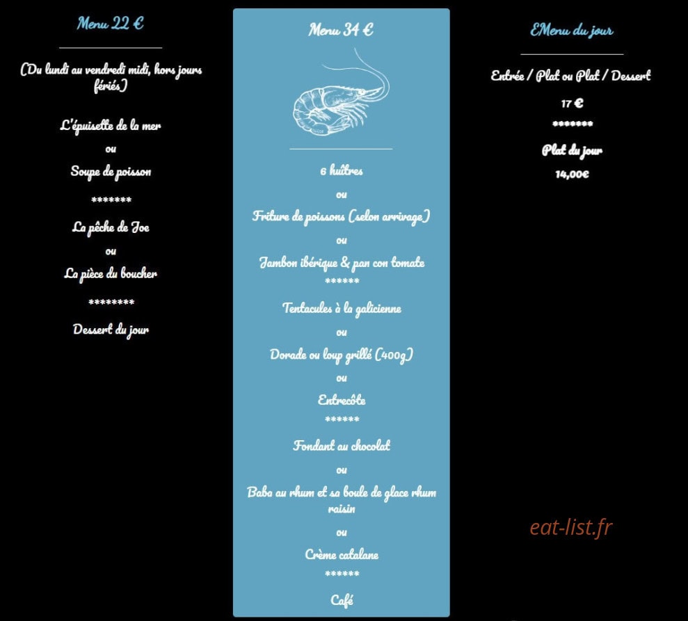 La Marée de Joe — carte page 2