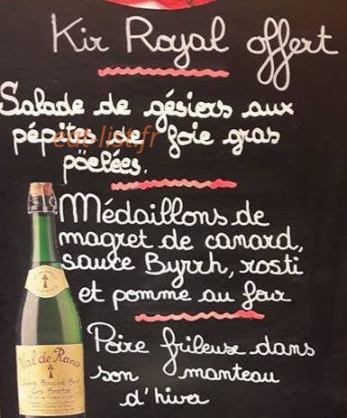 La Pâte à Crêpe — carte page 1