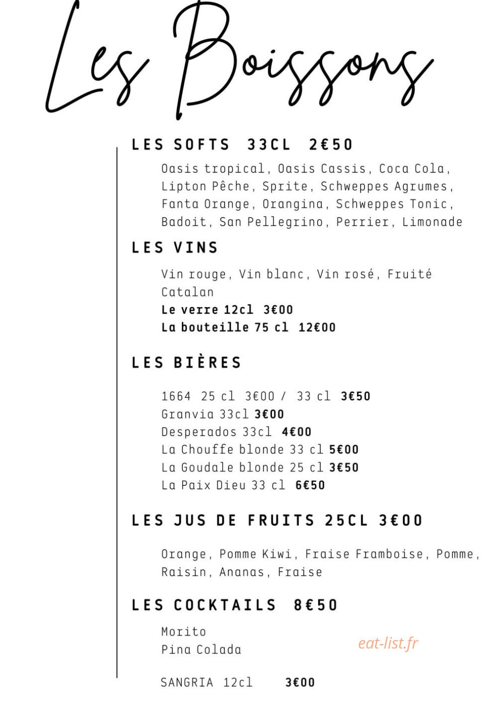 Le Regal — carte page 2