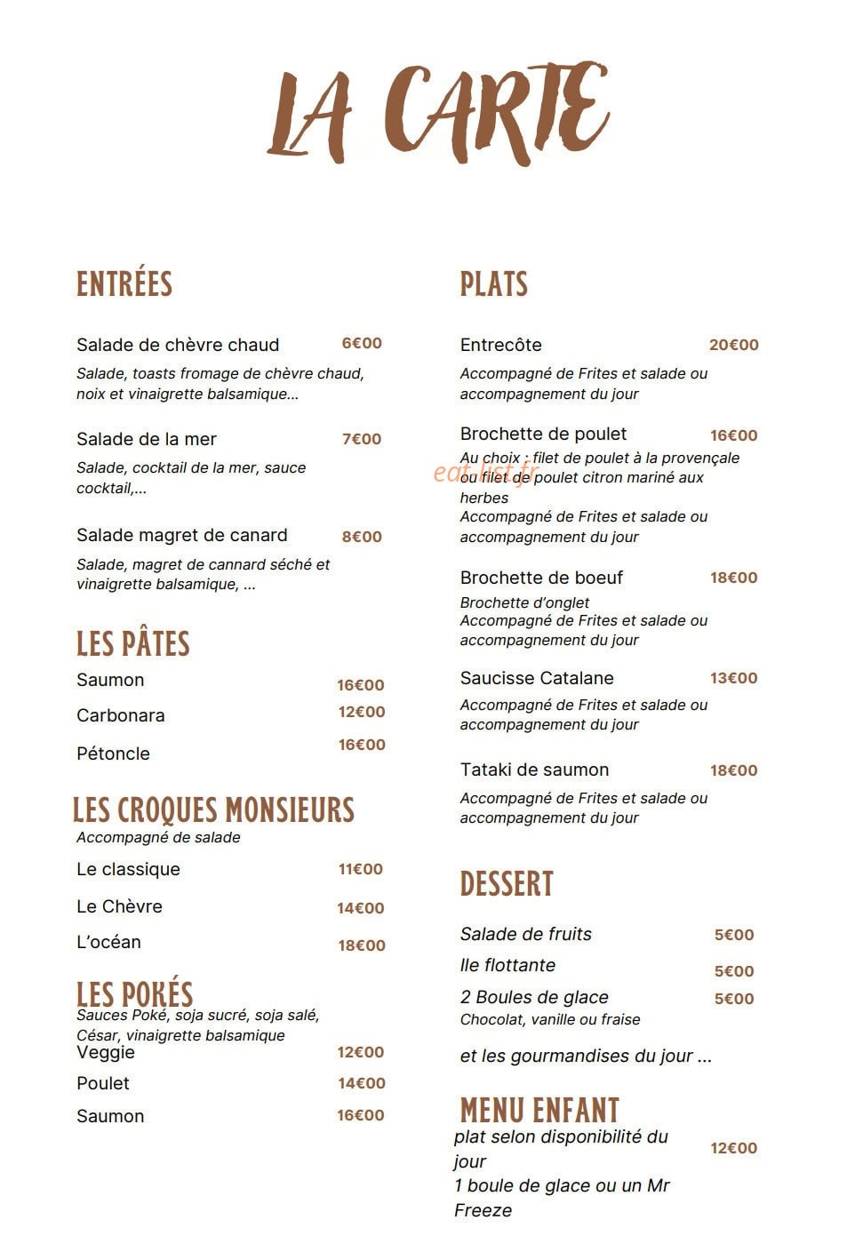 Le Regal — carte page 1