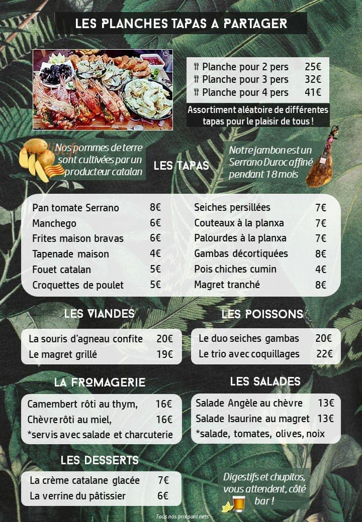 Le Relax — carte page 1