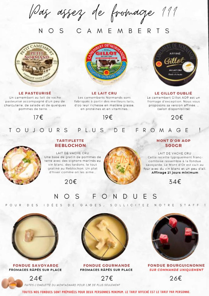 Les Copains À Table — carte page 5