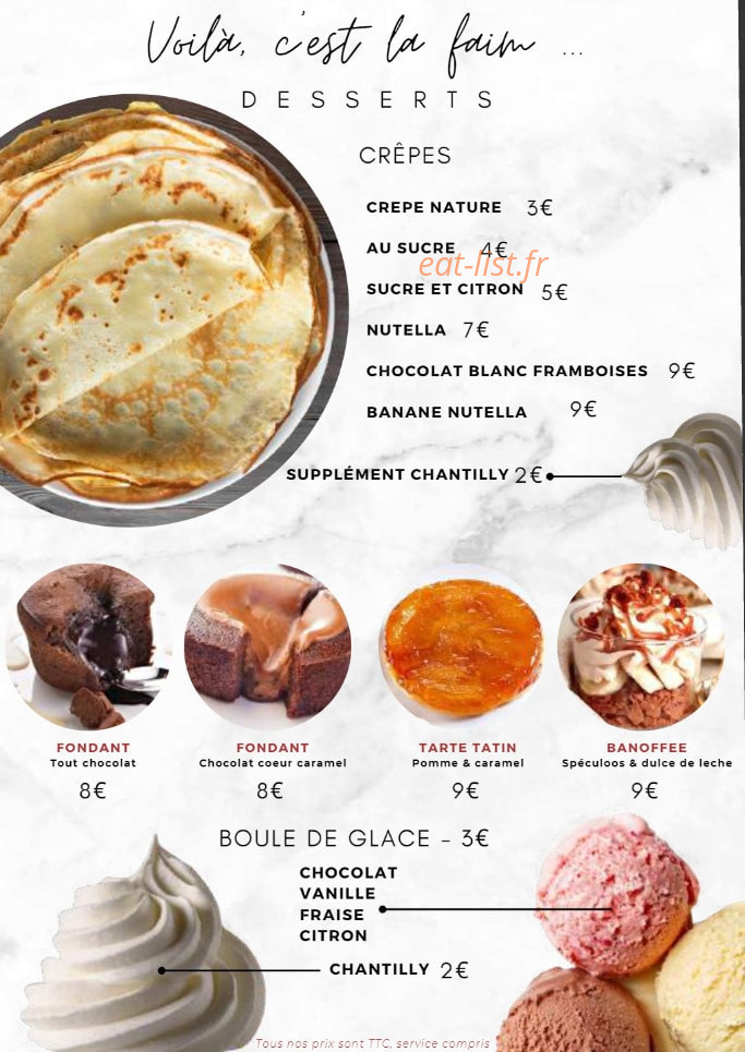 Les Copains À Table — carte page 8