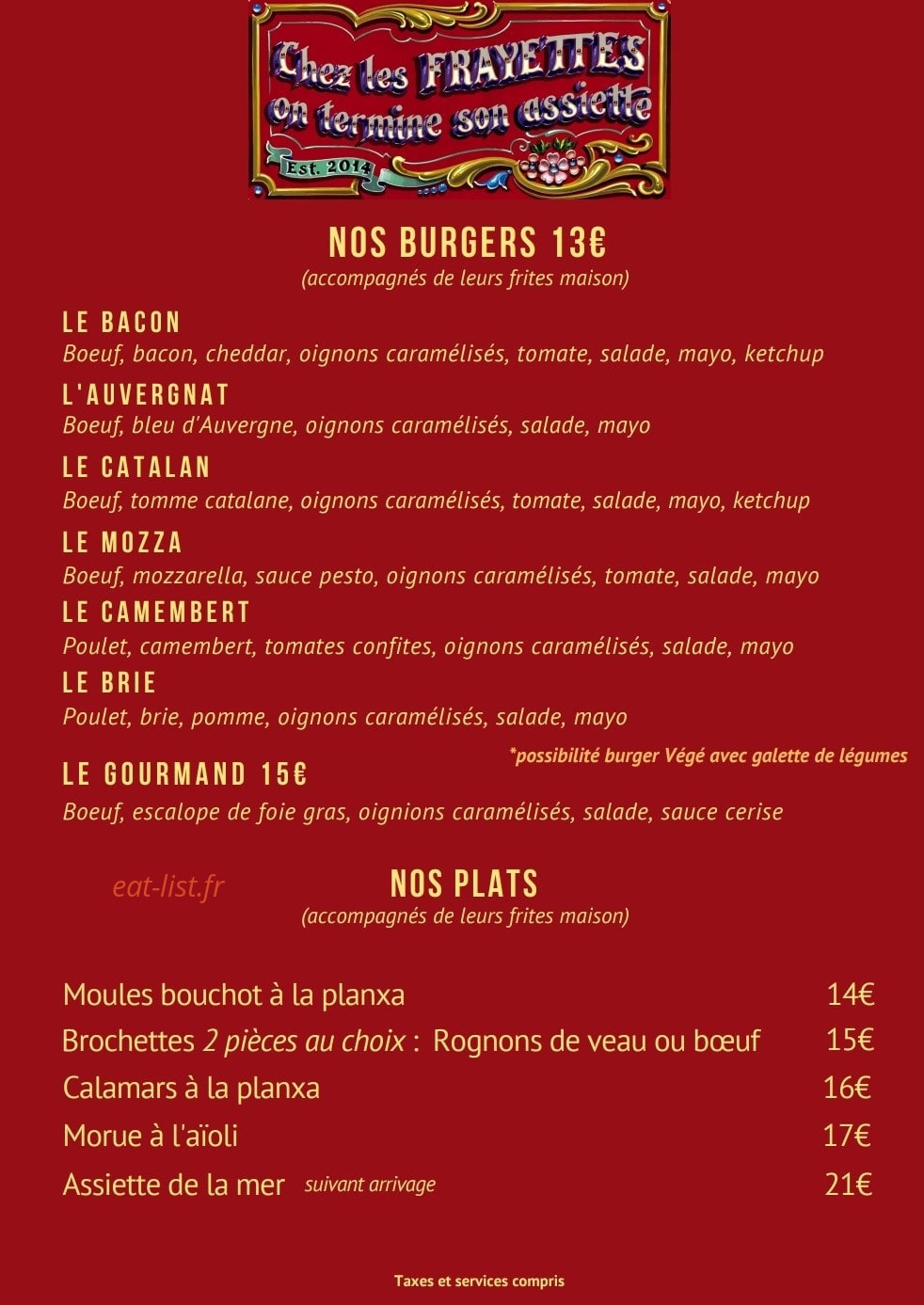 Les Frayettes — carte page 1