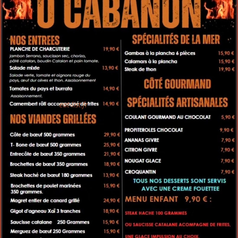 Ô Cabanon — carte page 1