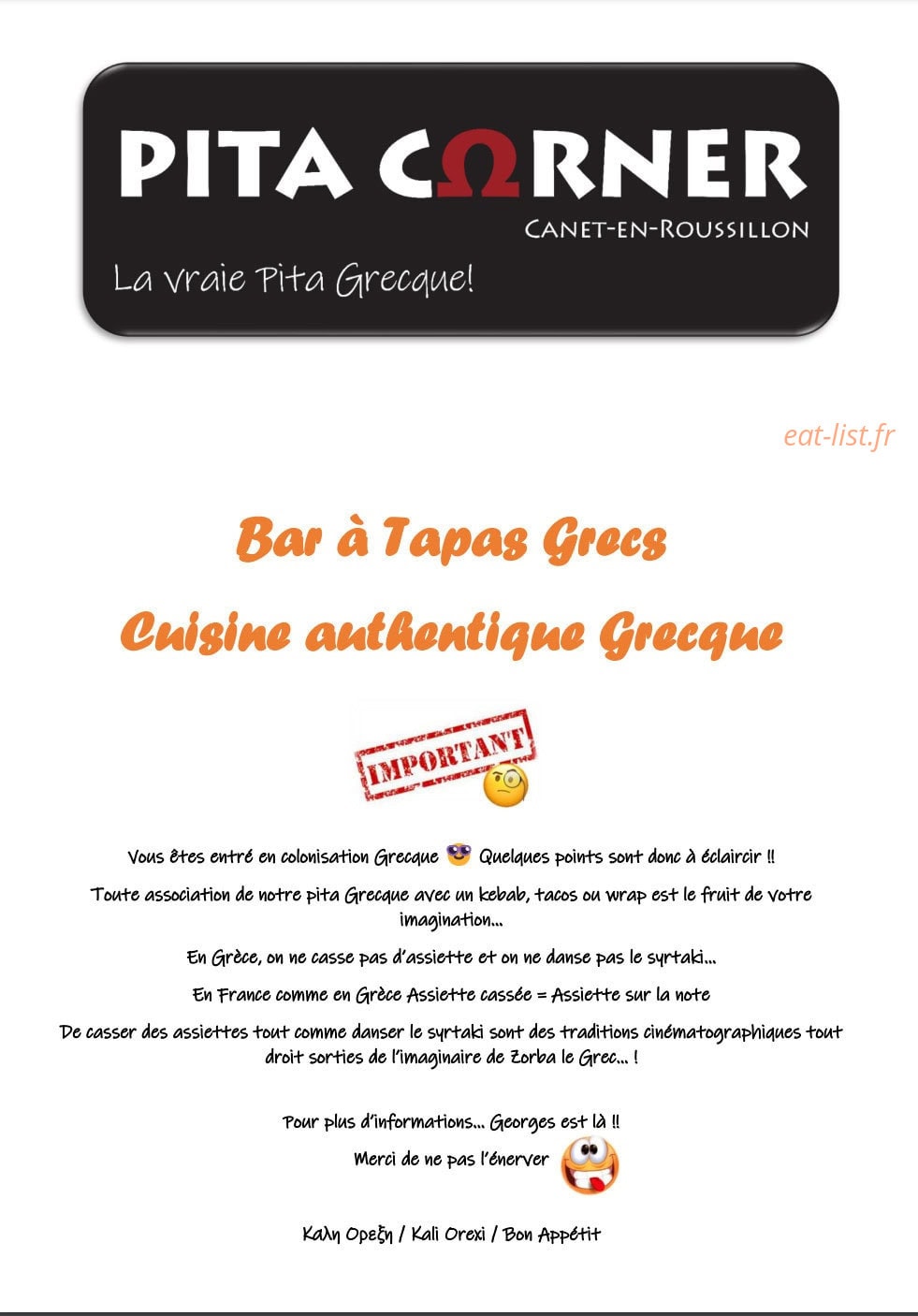 Pita Corner — carte page 6