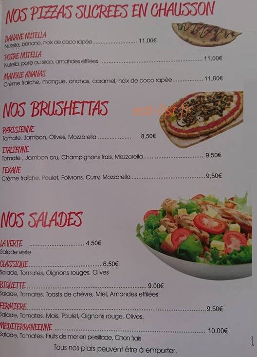 Pizza Drop — carte page 3