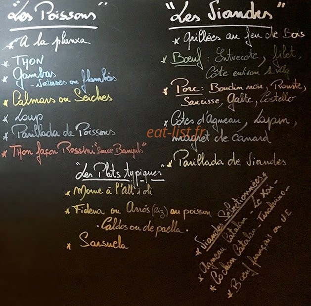 Restaurant Vigatane — carte page 2