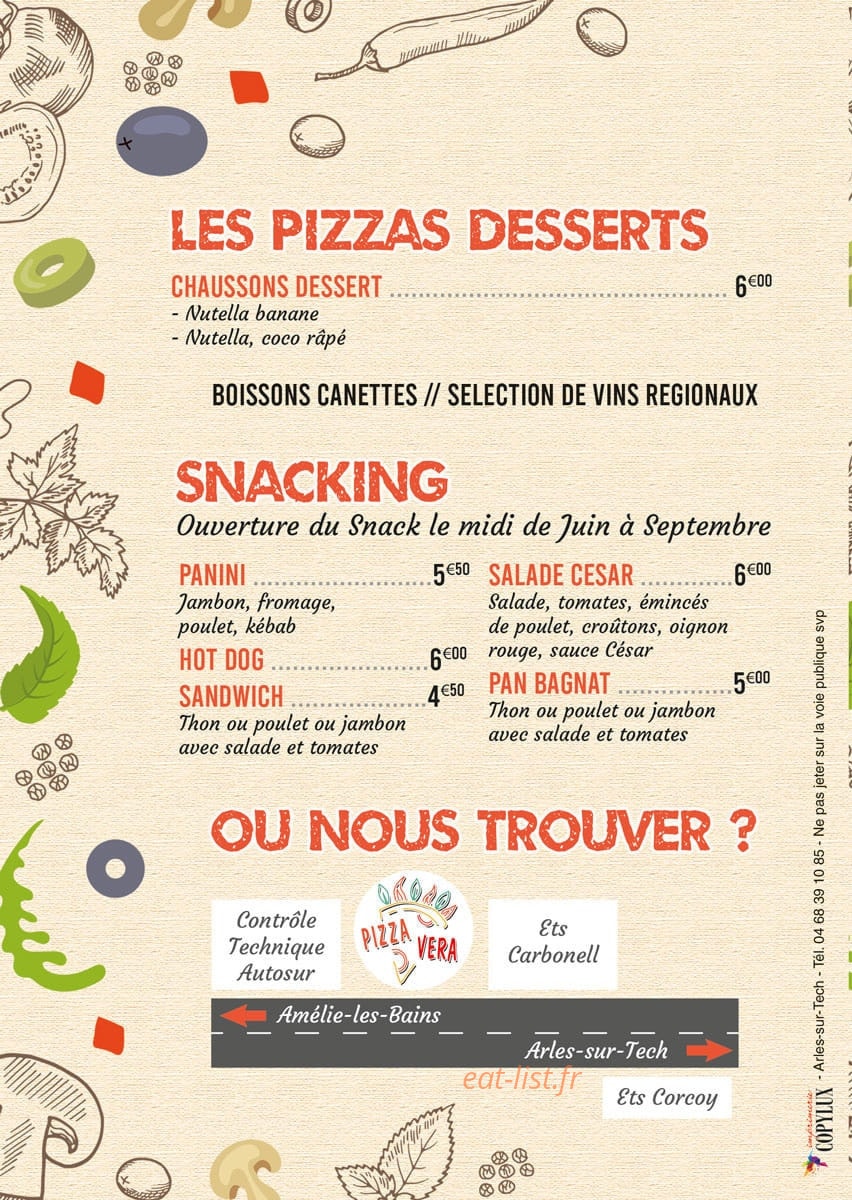 Pizzavera Vallespir — carte page 4