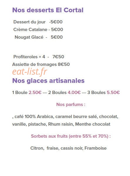 El cortal — carte page 5
