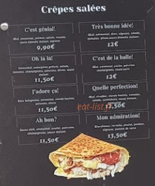 Enjoy Restaurant — carte page 2