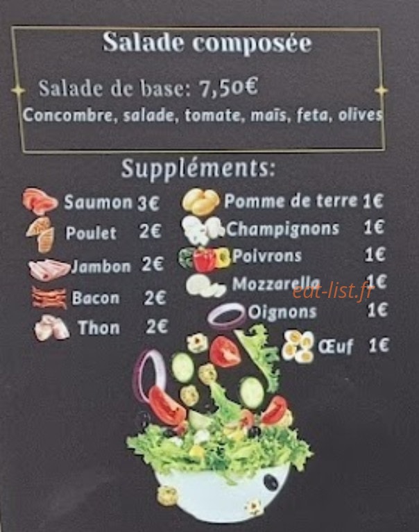 Enjoy Restaurant — carte page 1