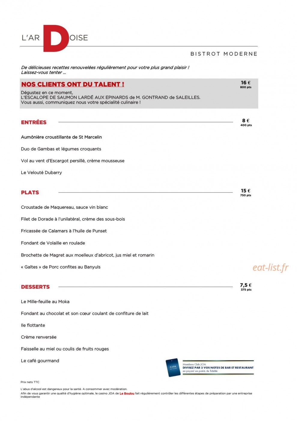 Joa — carte page 2