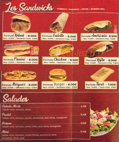 Mimi Kebab — carte page 3