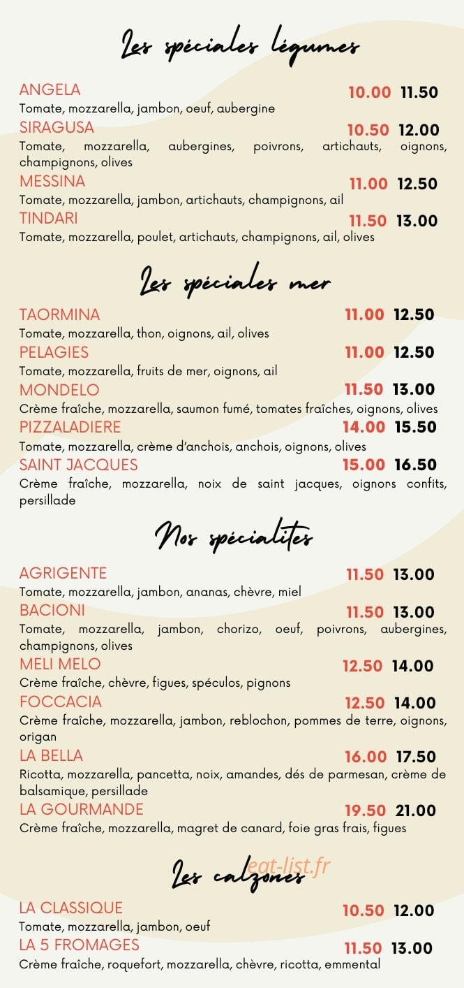 Pizza Bacioni — carte page 3