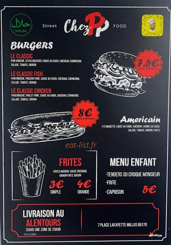 Chez PP — carte page 2