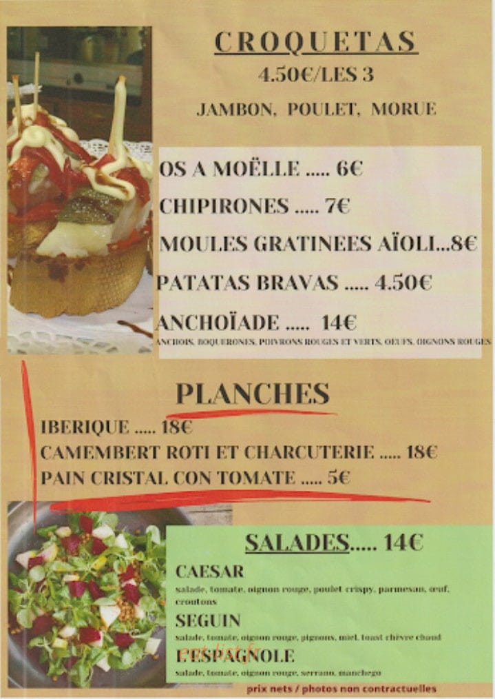 La Cabane — carte page 1