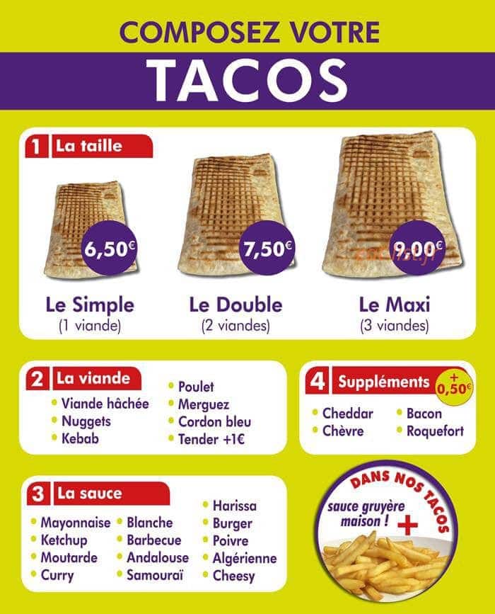 Au Bon Croq — carte page 1