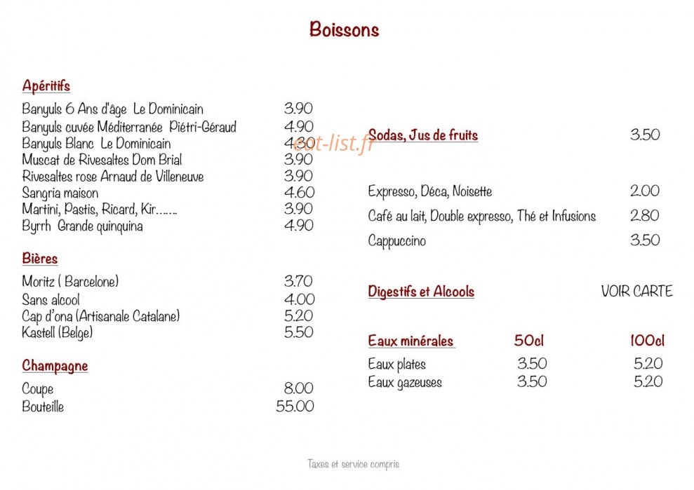 Can Pla — carte page 5