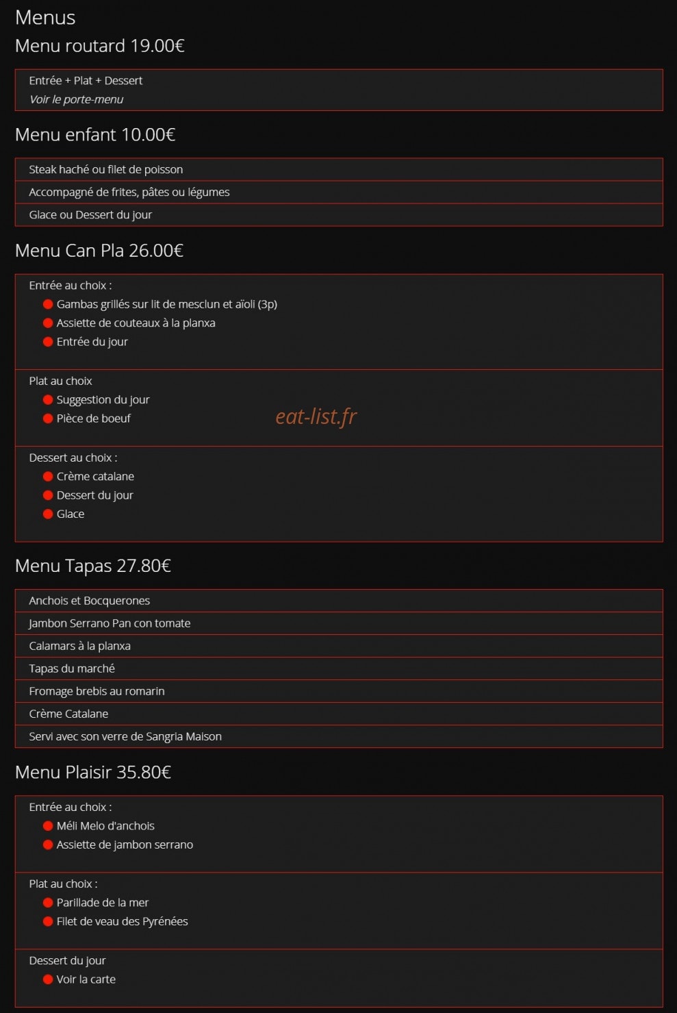 Can Pla — carte page 3