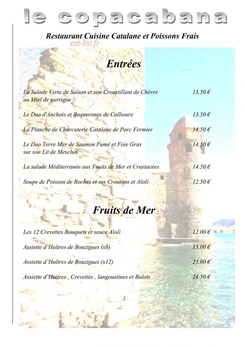 Copacabana — carte page 2