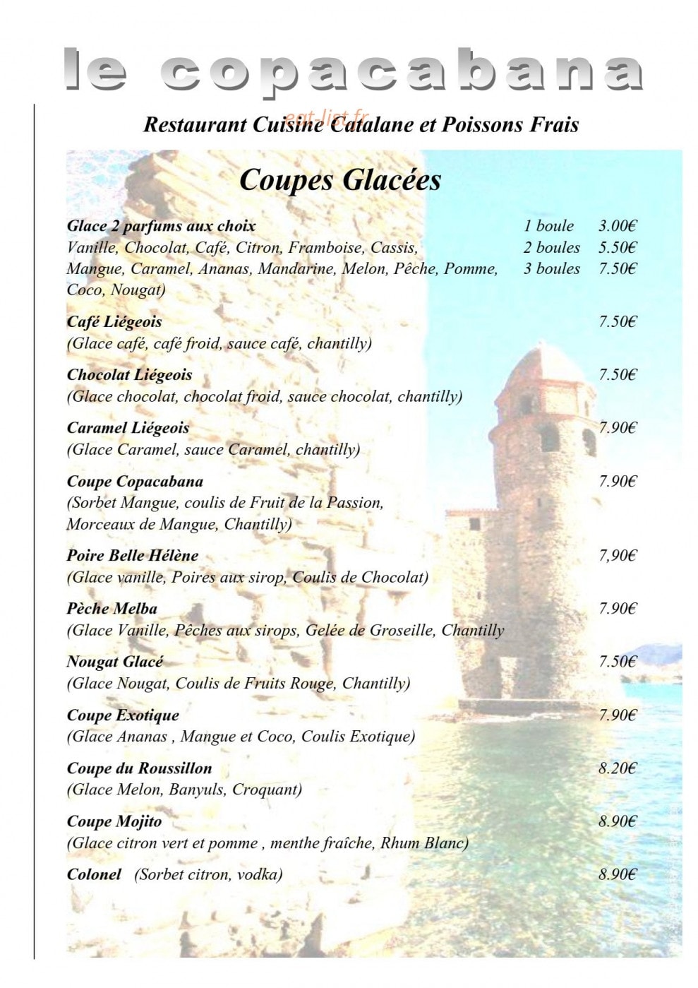 Copacabana — carte page 4