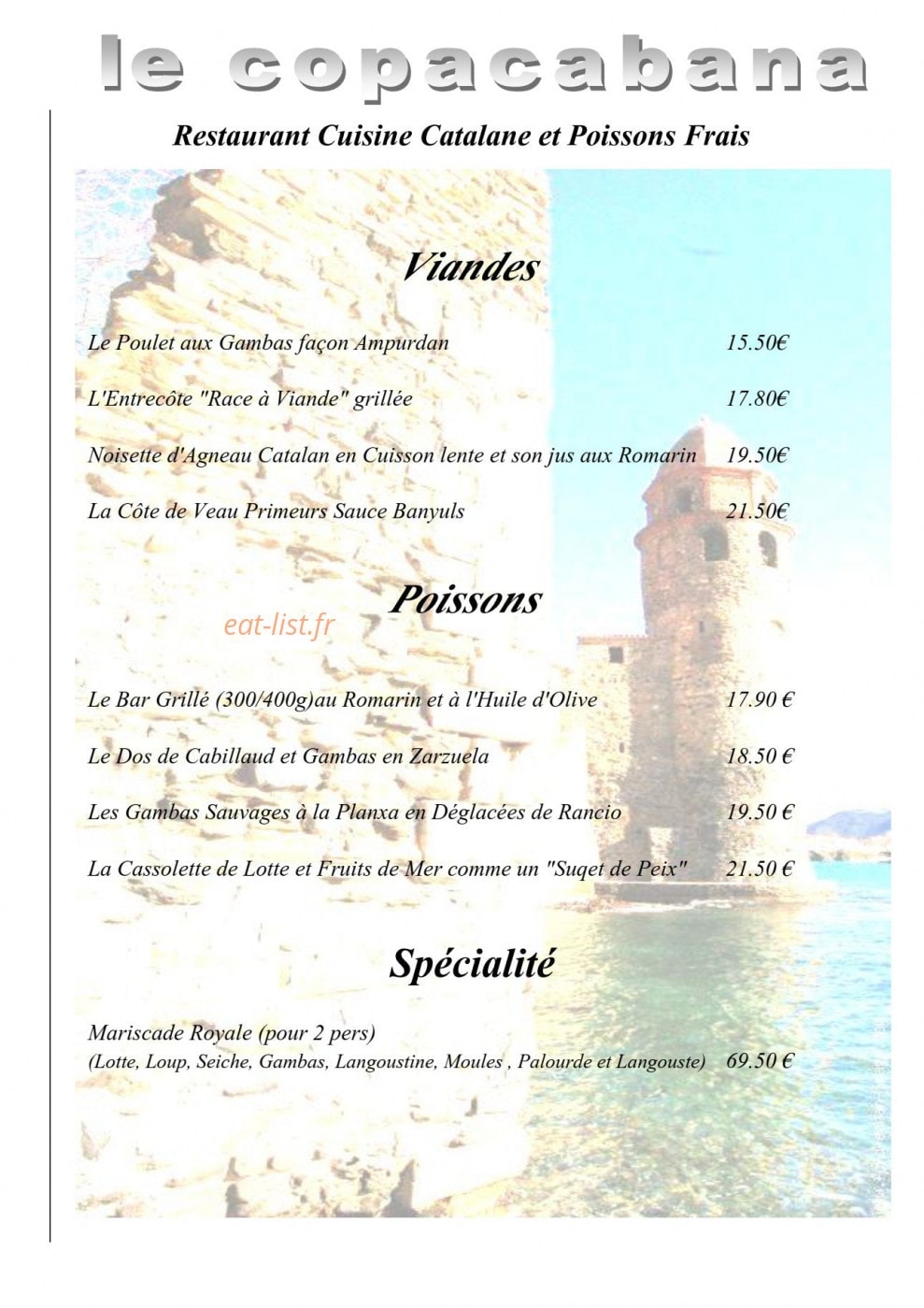 Copacabana — carte page 3