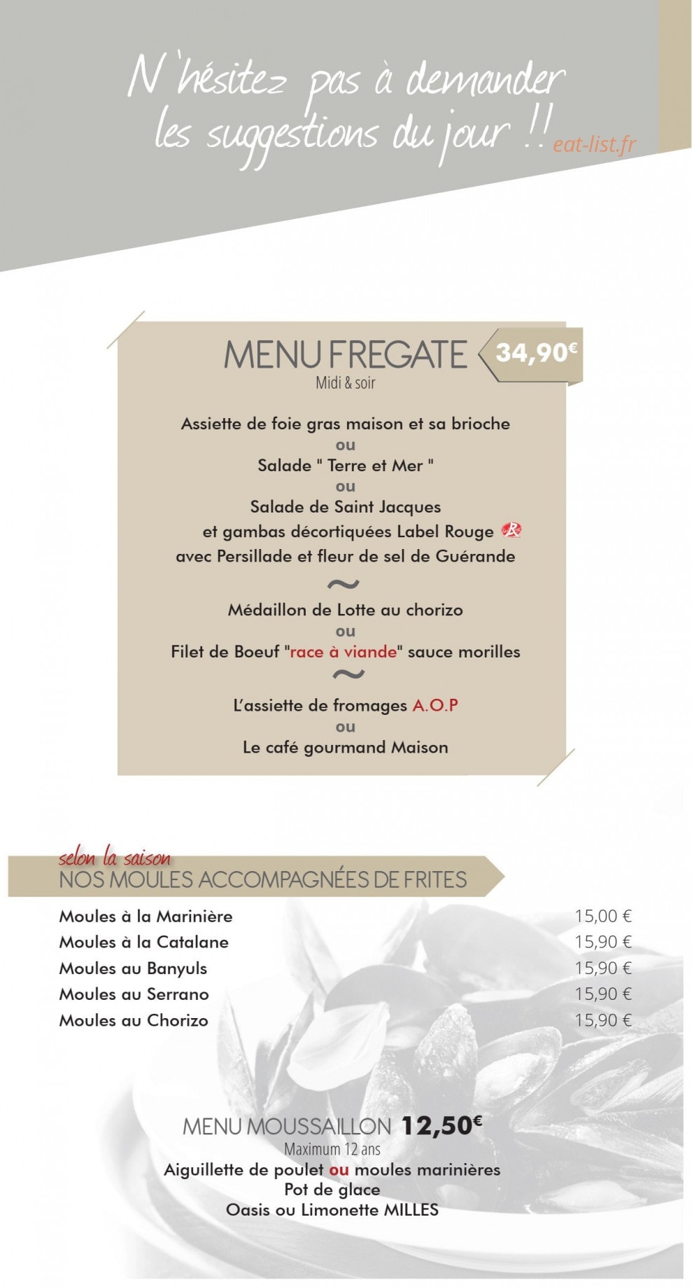 La Frégate — carte page 7