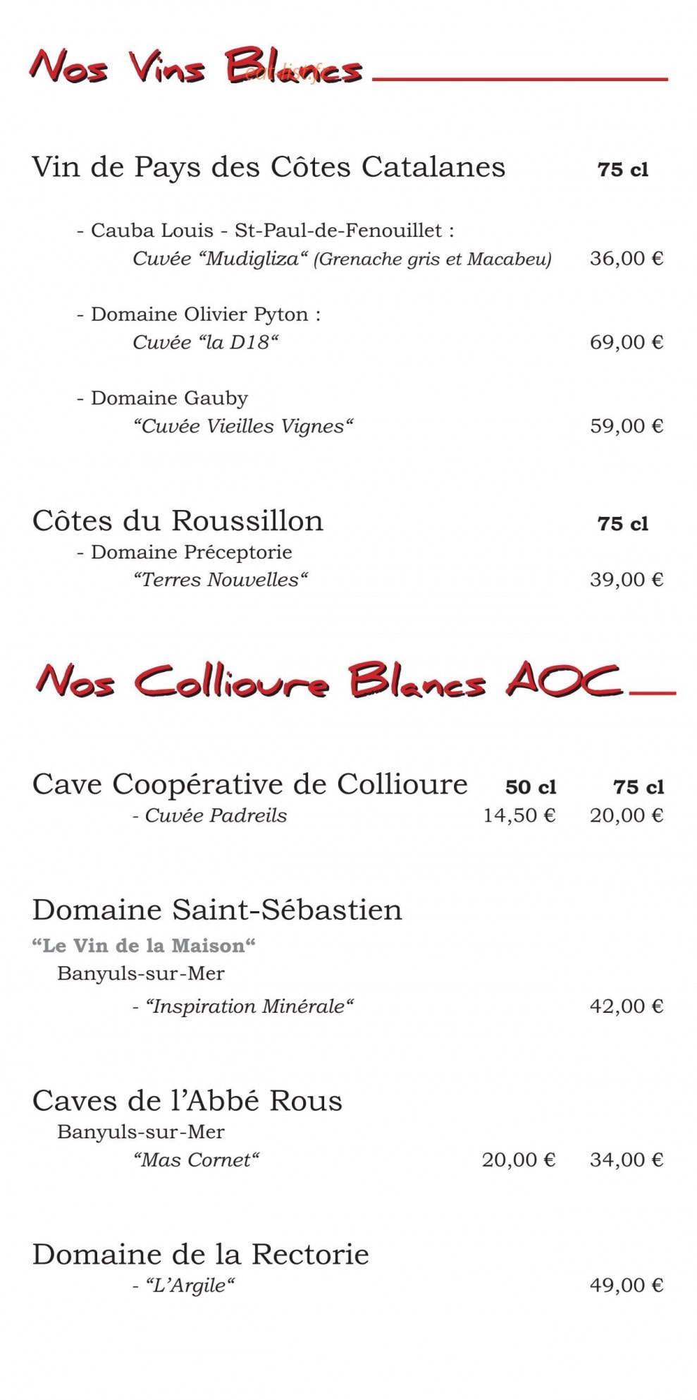 Le Jardin de Collioure — carte page 11
