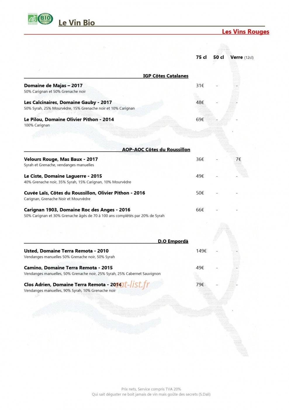 Le Neptune — carte page 12