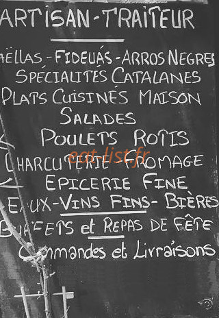 Le petit Traiteur — carte page 1