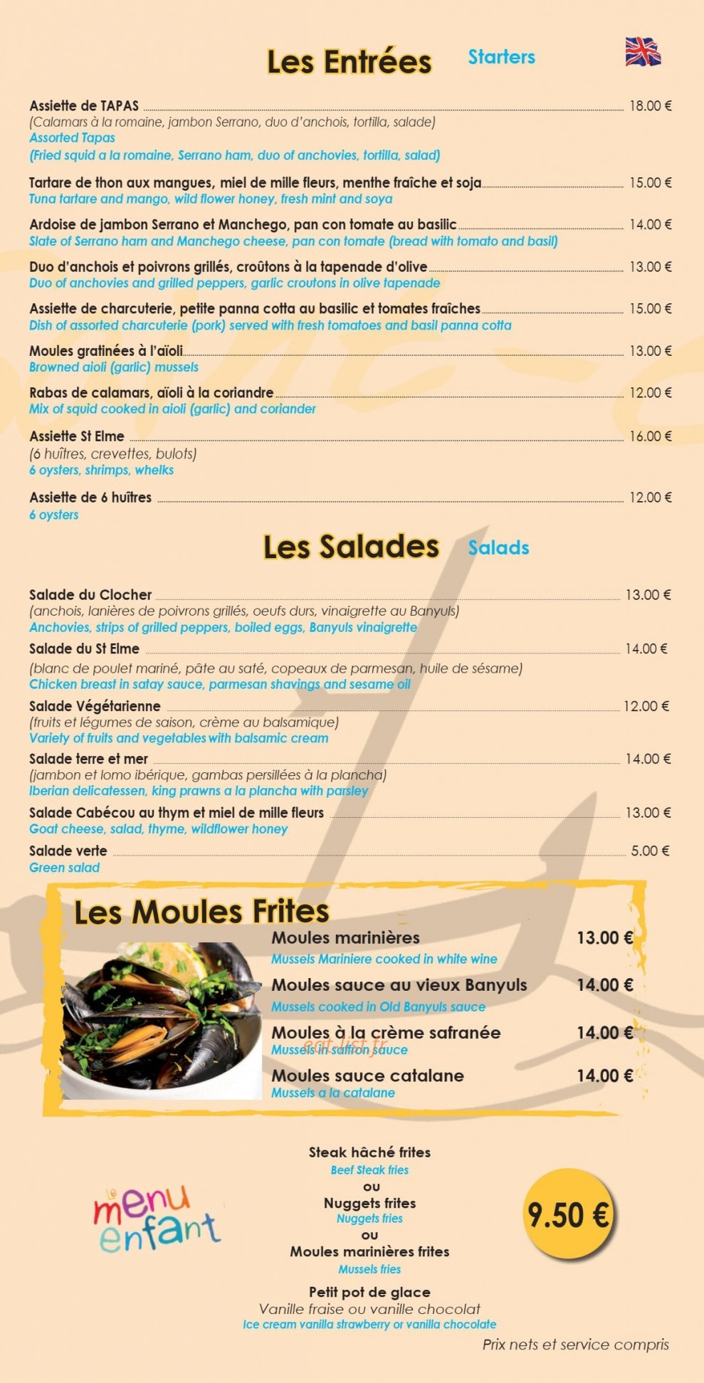 Le St Elme — carte page 1