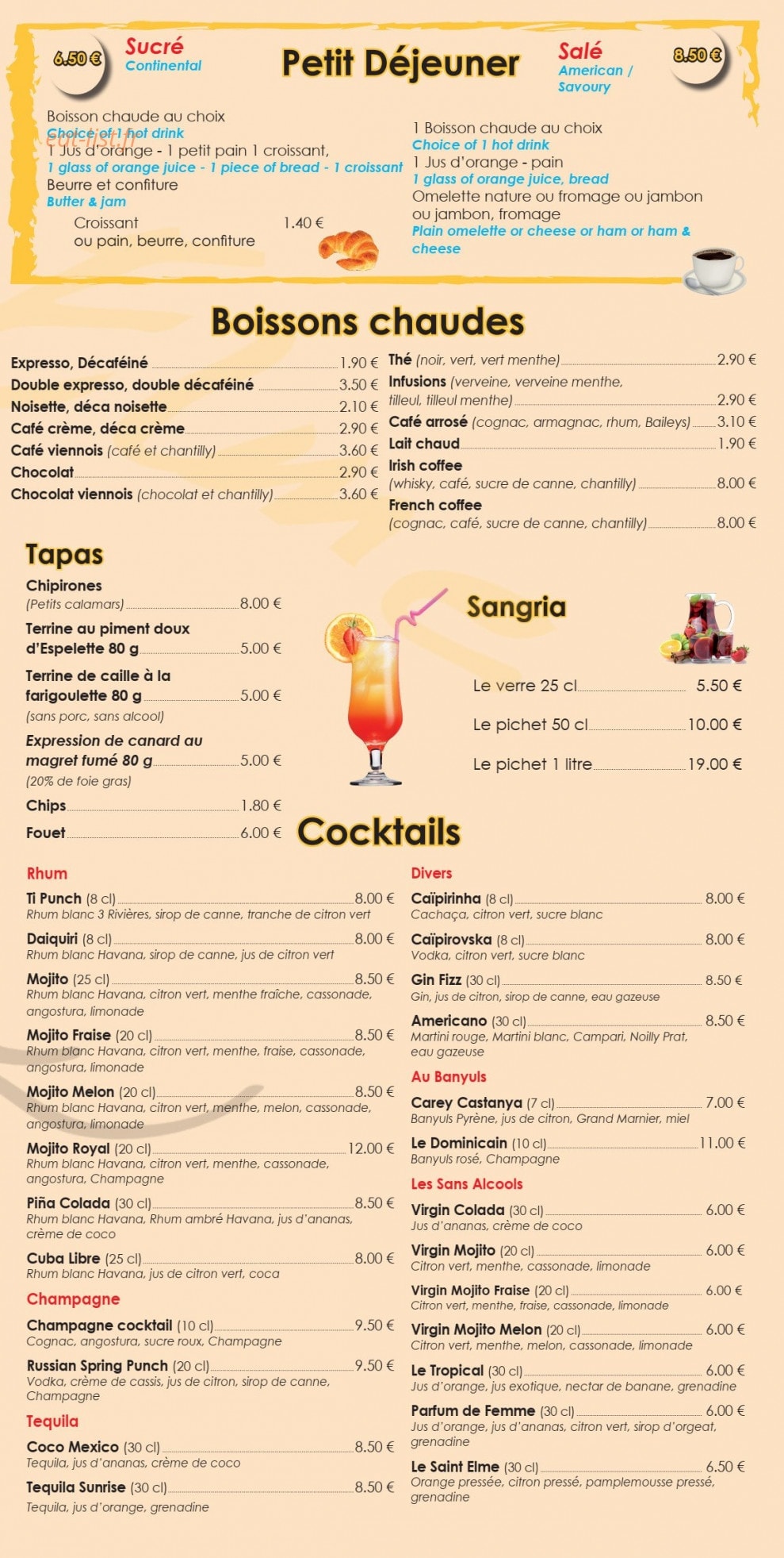 Le St Elme — carte page 5