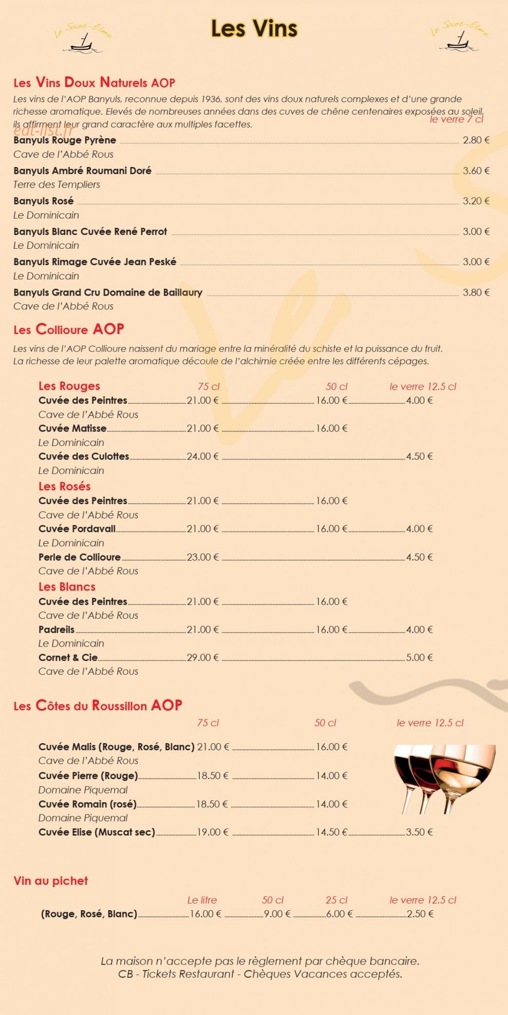 Le St Elme — carte page 6