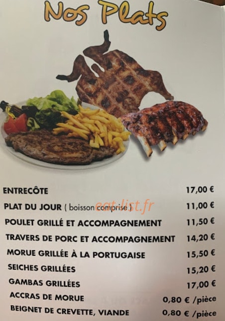 Chez Tonton Arthur — carte page 1