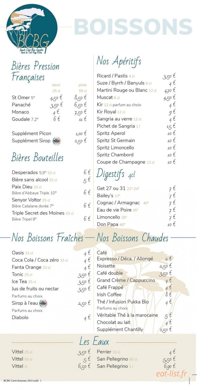 Bcbg — carte page 3