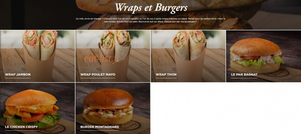 Boulangerie Marie Blachere — carte page 5