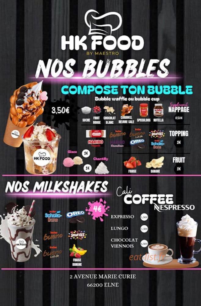 HK Food — carte page 2
