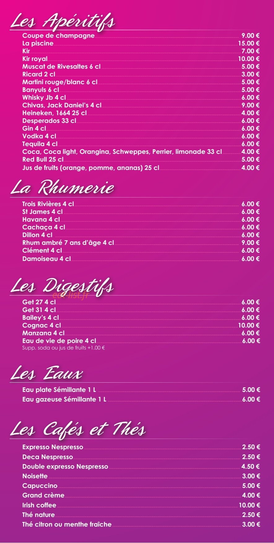La Piscine — carte page 3