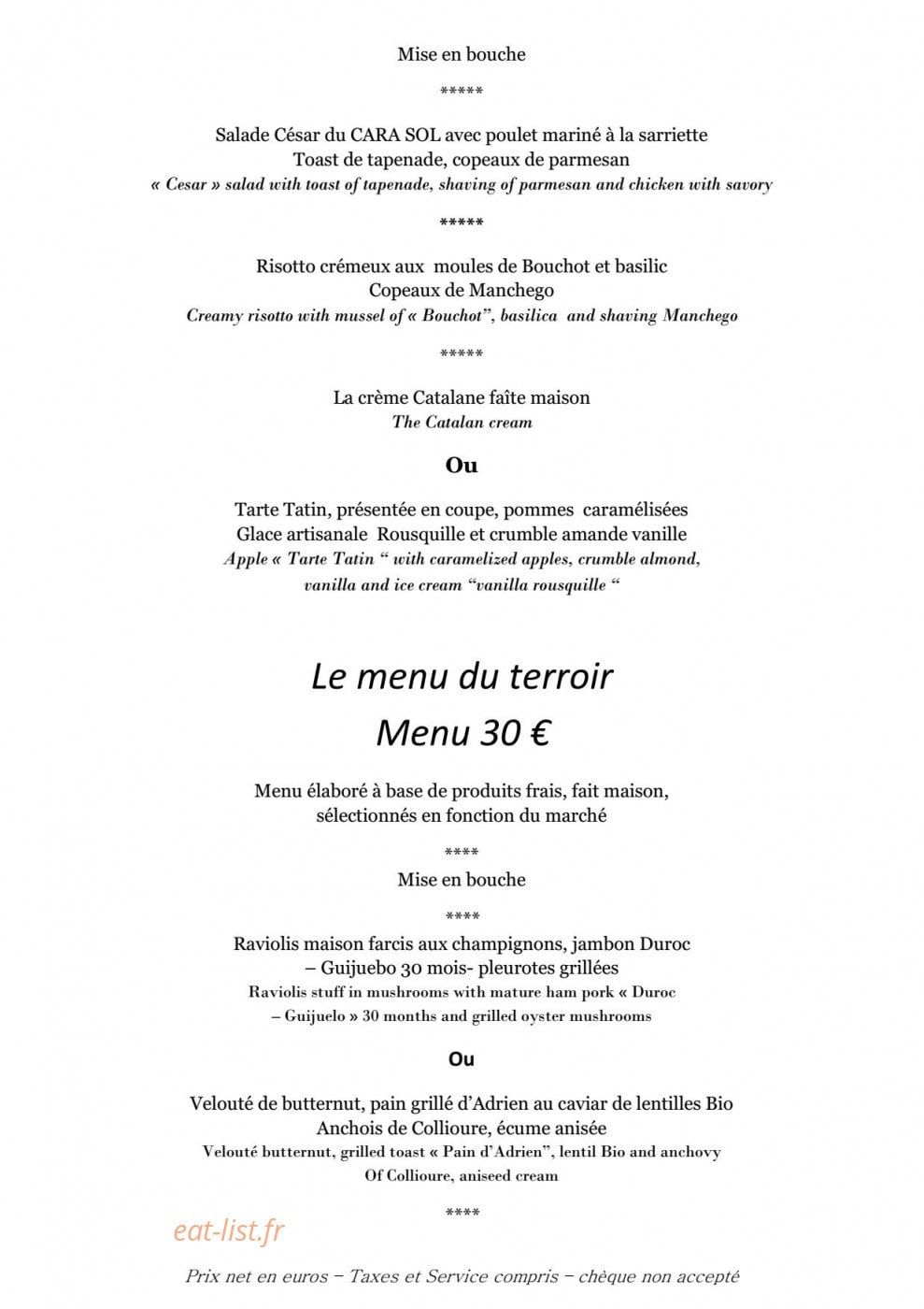 Le Caresol — carte page 4