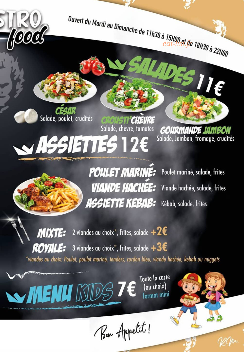 Maestro food — carte page 3