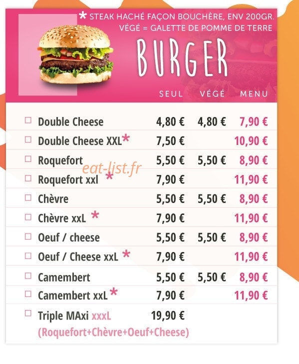Mam's kebab — carte page 3